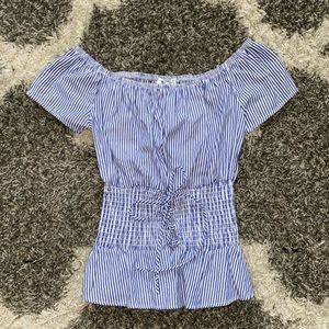 Striped Juniors Blouse (M)
